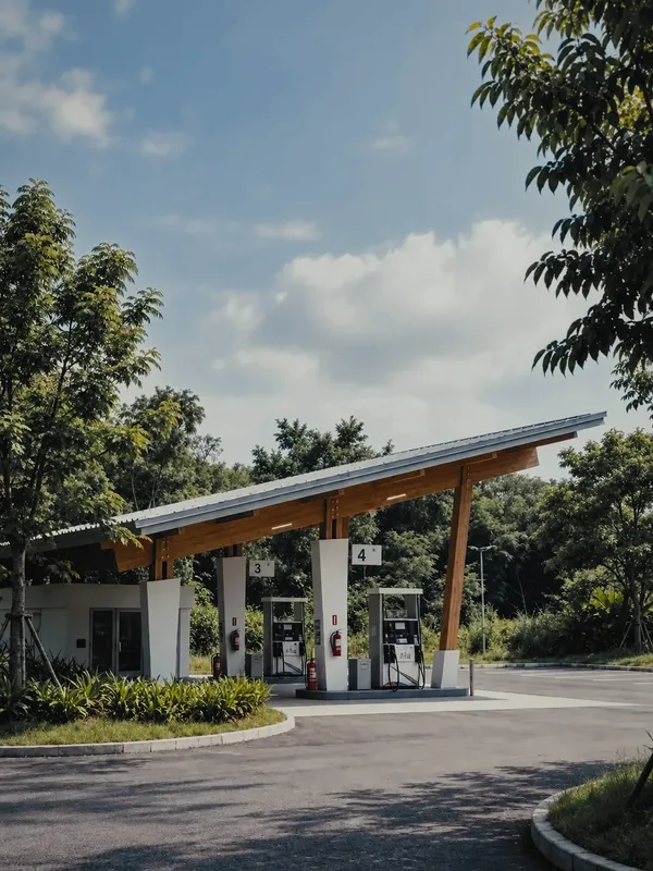 Posto de combustível dentro do loteamento